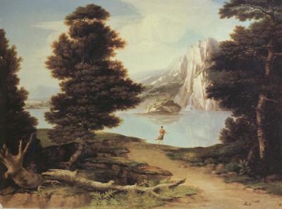 Washington Allston Landscape with a Lake (nn03) Sweden oil painting art